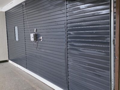 after image garage metal garage door after garage transformation