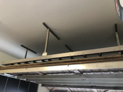 ceiling rack ceiling rack installation in Forth Worth garage project