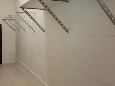 slat wall garage storage system westlake garage project