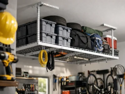 Overhead Rack Safety for an Organized Garage