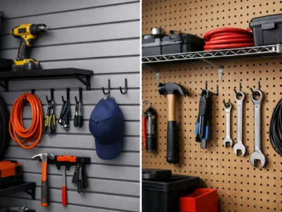 Slatwall vs Pegboard Garage Storage Compared