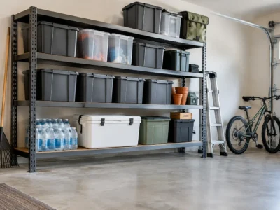 Garage Shelving for Overflow Storage That Works