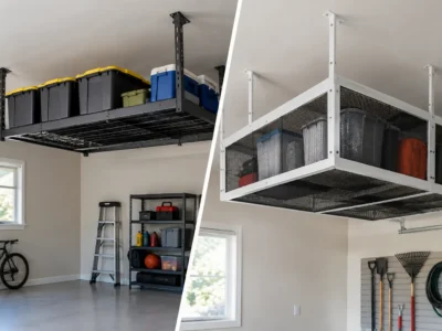 Overhead Storage Comparison for a Clearer Garage